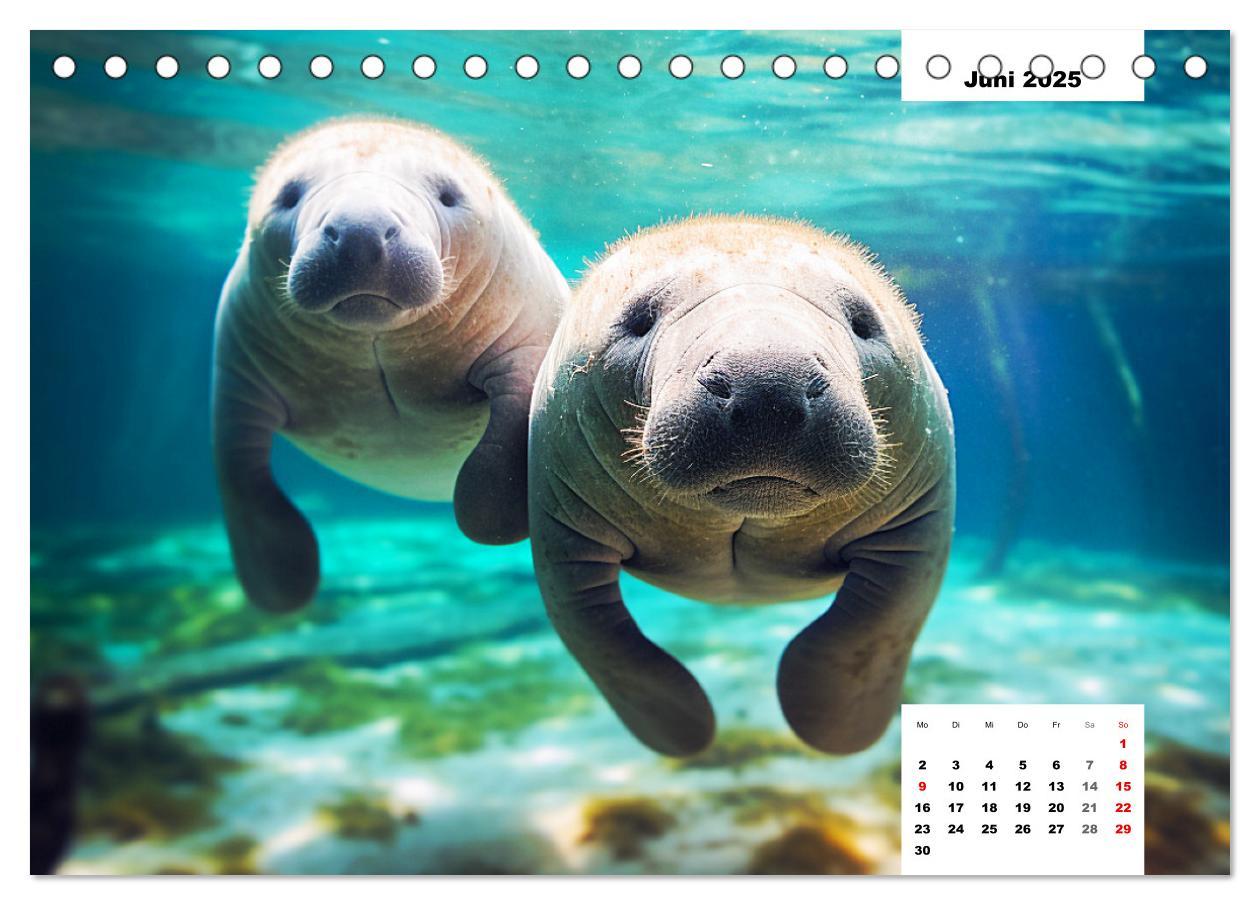 Bild: 9783383893902 | Manatees. Faszinierende Rundschwanzseekühe (Tischkalender 2025 DIN...