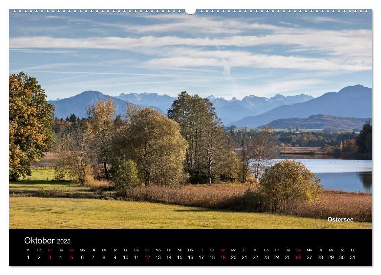 Bild: 9783435719396 | Oberbayerische Seen (Wandkalender 2025 DIN A2 quer), CALVENDO...