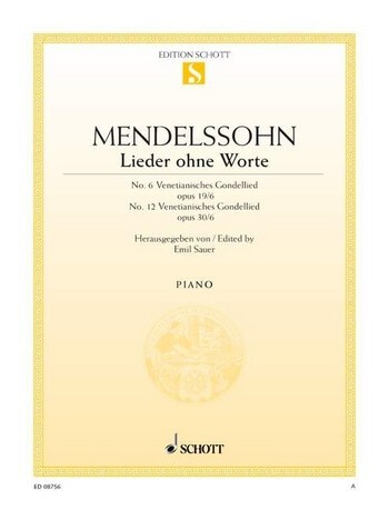 Cover: 9790001090988 | Lieder Ohne Worte Opus 19/6 &amp; Opus 30/6 | Felix Mendelssohn Bartholdy