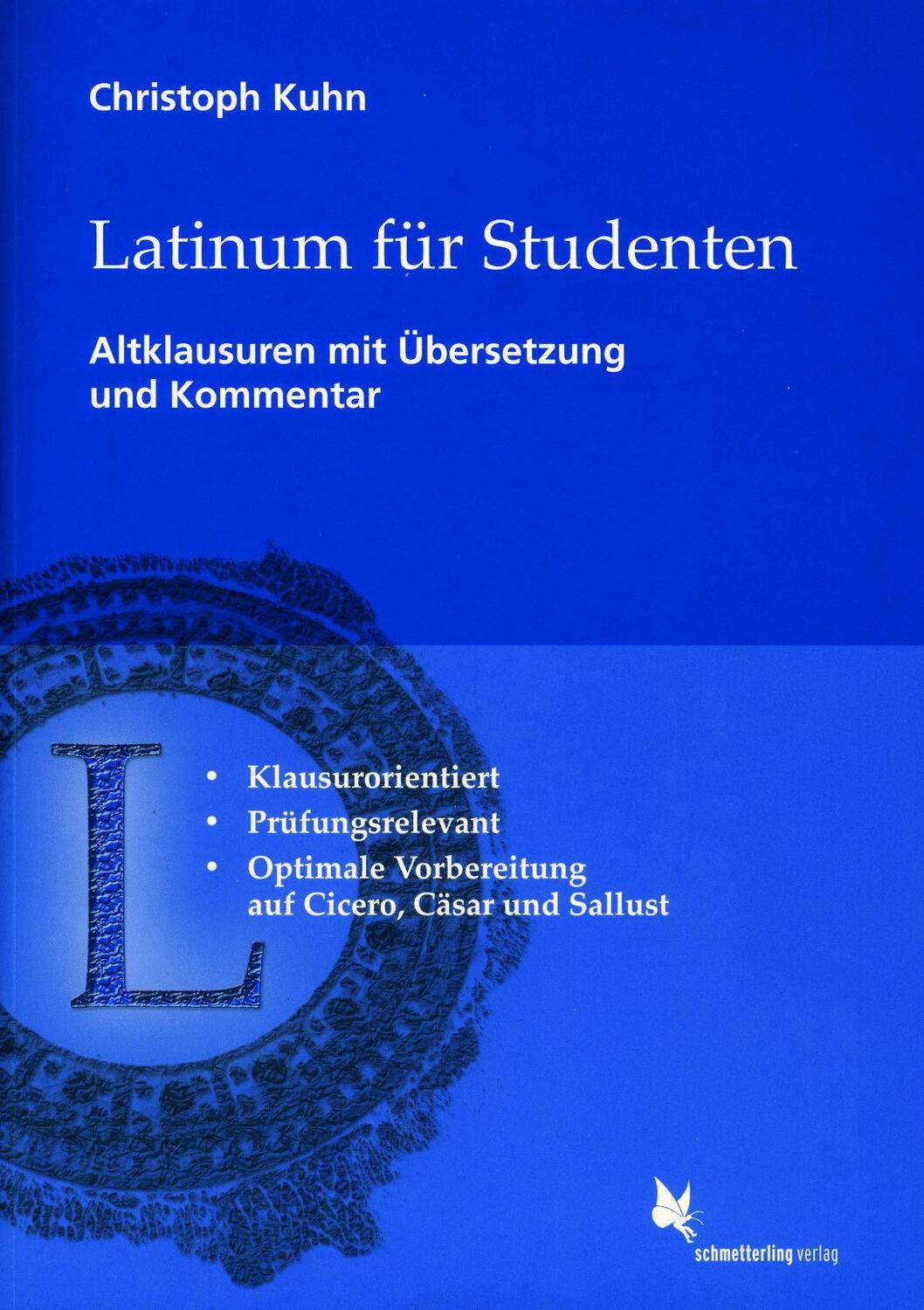 Cover: 9783896578419 | Latinum für Studenten. Altklausuren | Mit Kommentar und Übersetzung