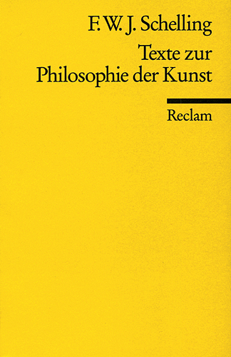 Cover: 9783150057773 | Texte zur Philosophie der Kunst | Friedrich Wilhelm Joseph Schelling
