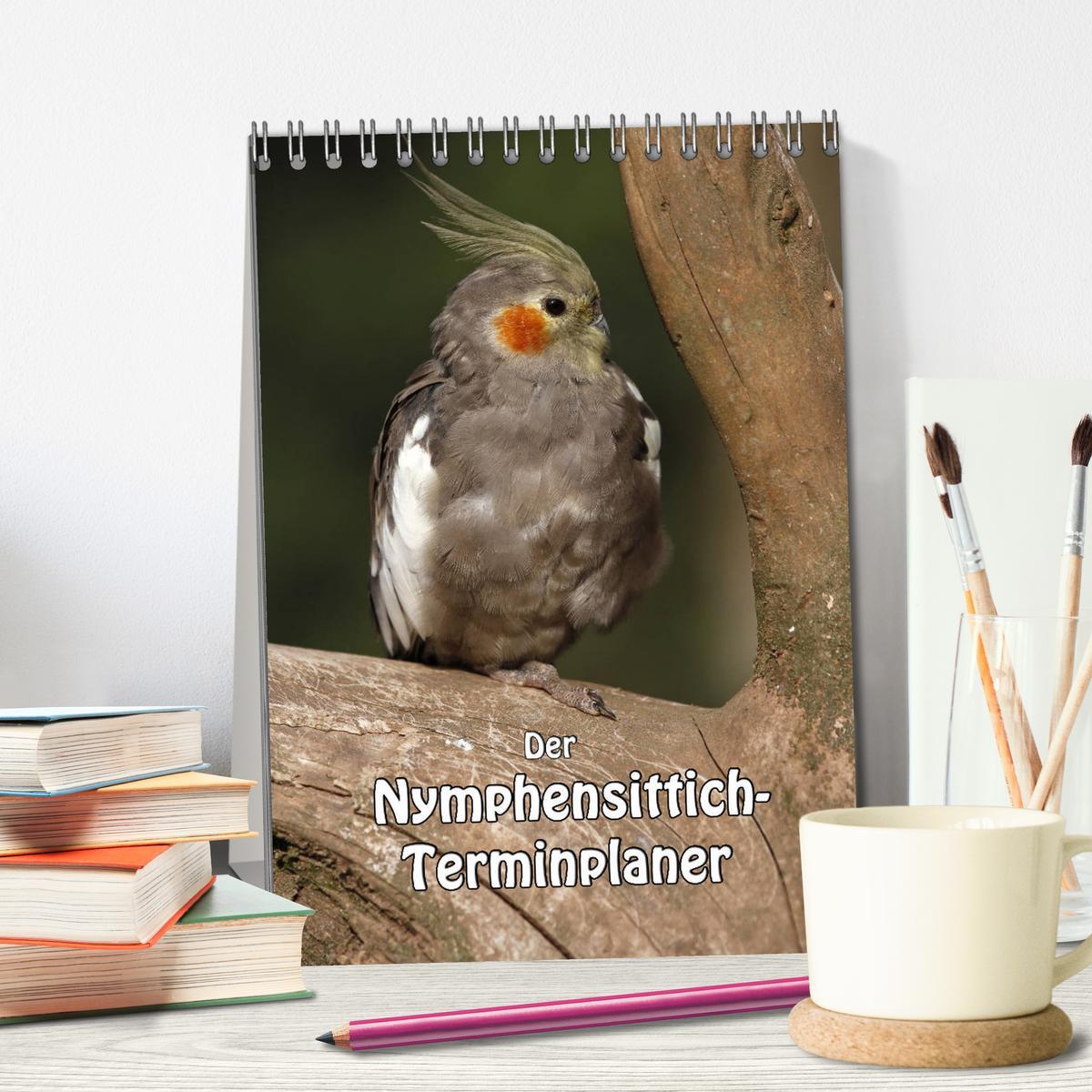 Bild: 9783457003008 | Der Nymphensittich-Terminplaner (Tischkalender 2025 DIN A5 hoch),...