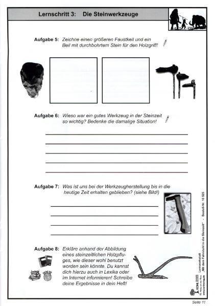Bild: 9783866325258 | Lernwerkstatt - Mit dem Fahrstuhl in die Steinzeit | Broschüre | 32 S.