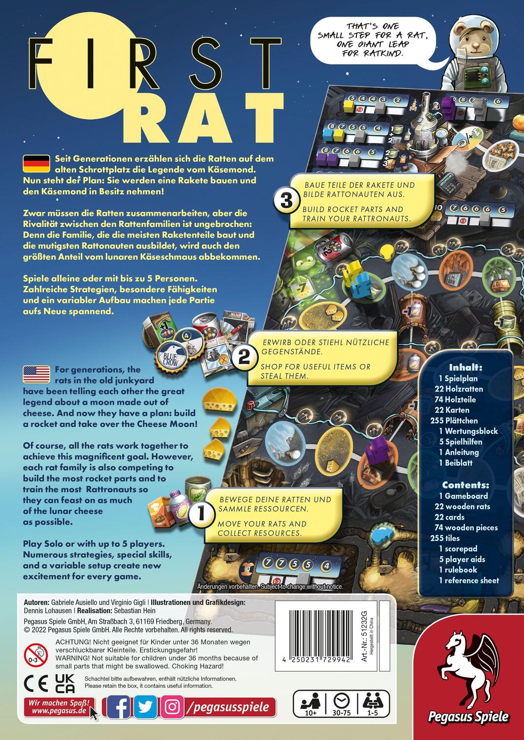 Bild: 4250231729942 | First Rat | Spiel | Deutsch | 2022 | Pegasus | EAN 4250231729942