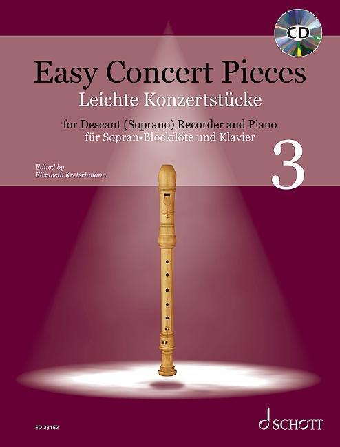 Cover: 9783795718022 | Easy Concert Pieces für Sopran-Blockflöte und Klavier, Band 3 | 56 S.