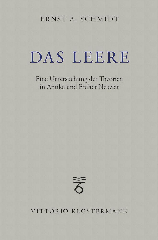 Cover: 9783465028215 | Das Leere | Ernst A. Schmidt | Taschenbuch | 300 S. | Deutsch | 2021
