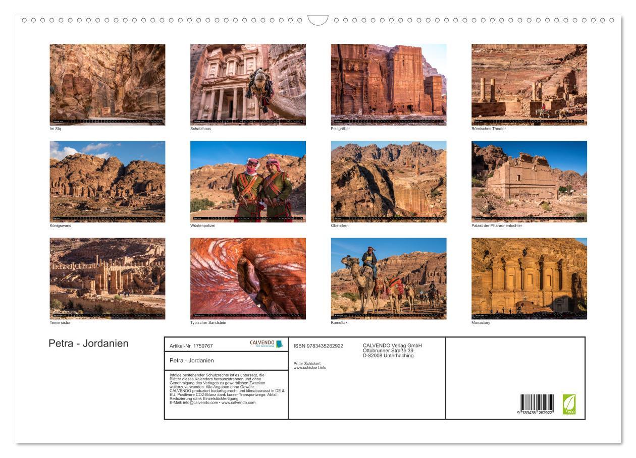 Bild: 9783435262922 | Petra - Jordanien (Wandkalender 2025 DIN A2 quer), CALVENDO...