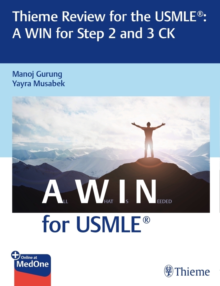 Cover: 9781626239258 | Thieme Review for the USMLE®: A WIN for Step 2 and 3 CK | Bundle