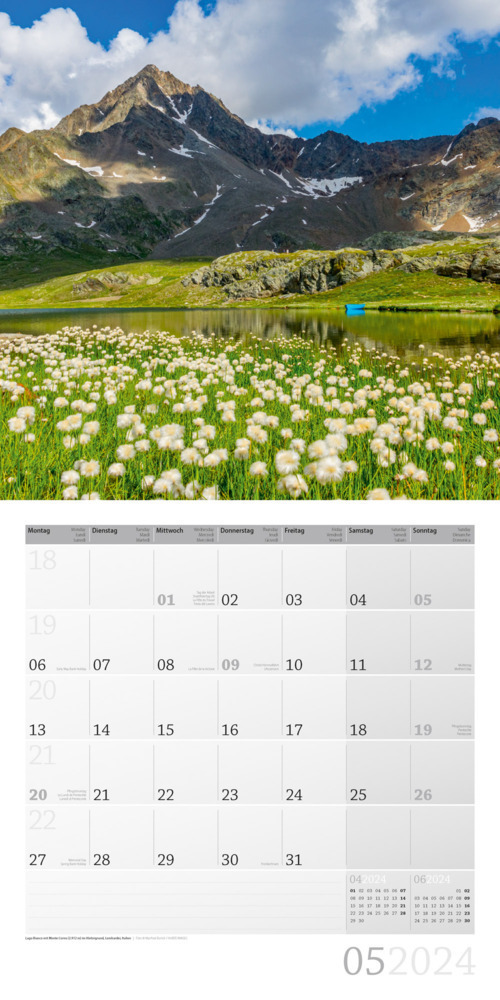 Bild: 9783838444147 | Alpen Kalender 2024 - 30x30 | Ackermann Kunstverlag | Kalender | 28 S.