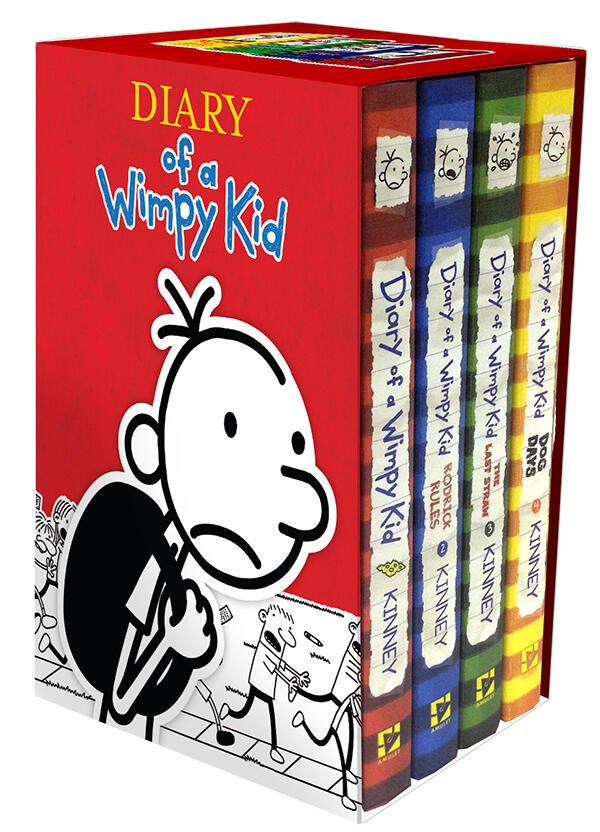 Cover: 9781419716690 | Diary of a Wimpy Kid Box of Books 1-4 Hardcover Gift Set | Jeff Kinney