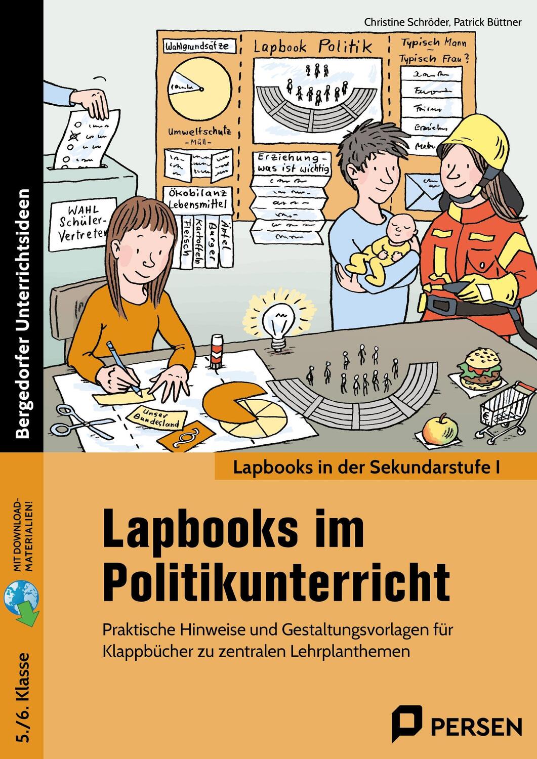 Cover: 9783403208419 | Lapbooks im Politikunterricht - 5./6. Klasse | Schröder (u. a.) | 2024