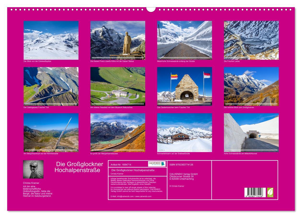 Bild: 9783383774126 | Die Großglockner Hochalpenstraße (Wandkalender 2025 DIN A2 quer),...