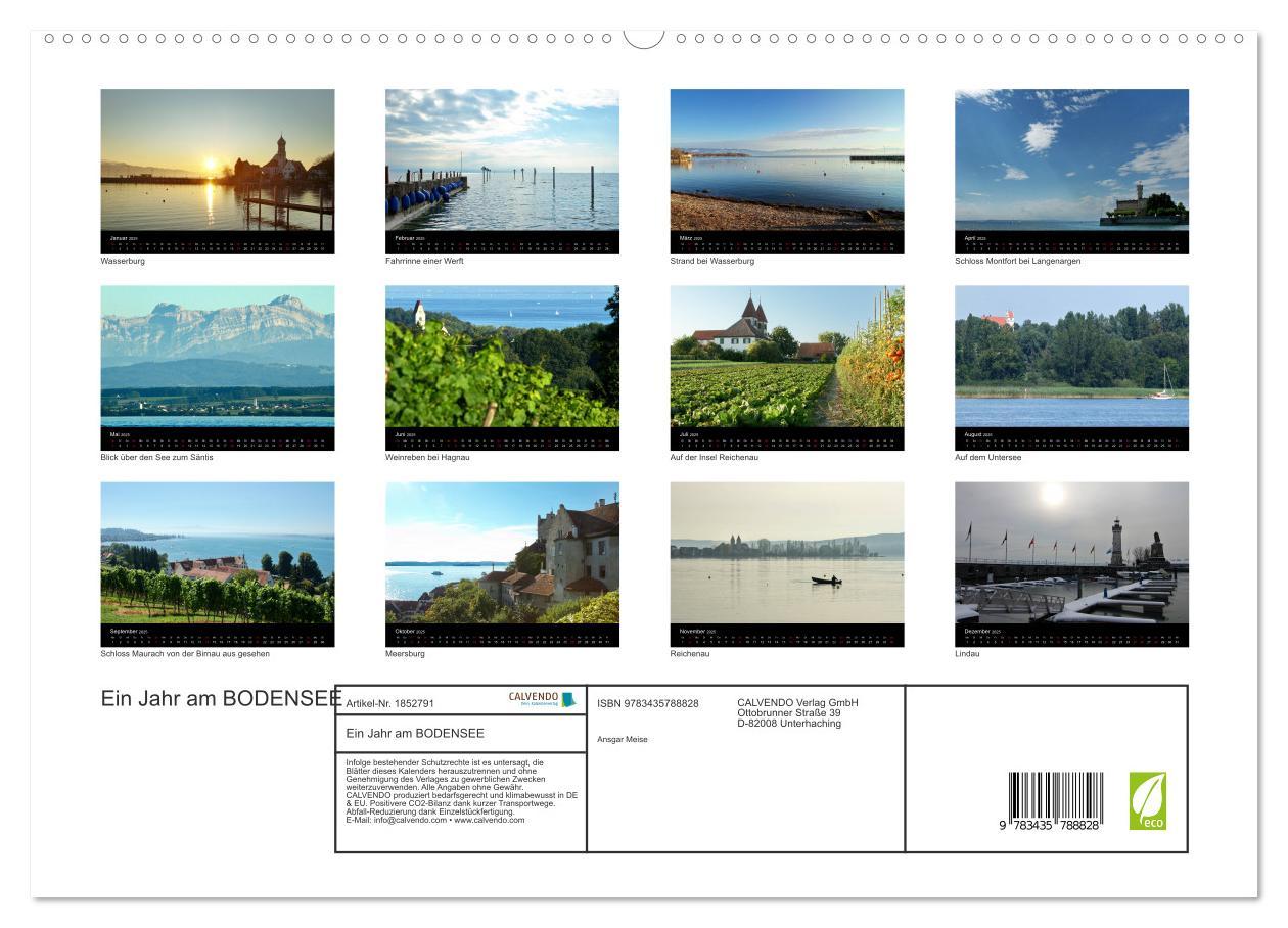 Bild: 9783435788828 | Ein Jahr am BODENSEE (hochwertiger Premium Wandkalender 2025 DIN A2...