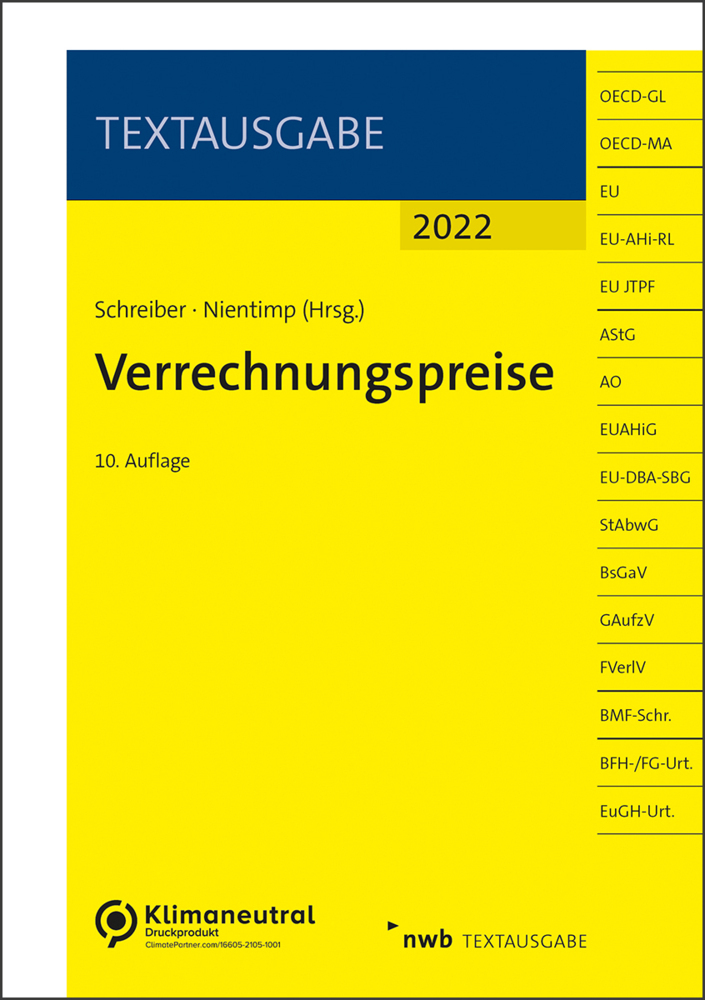 Cover: 9783482589607 | Verrechnungspreise | Rolf Schreiber (u. a.) | Bundle | 1 Bundle | 2022