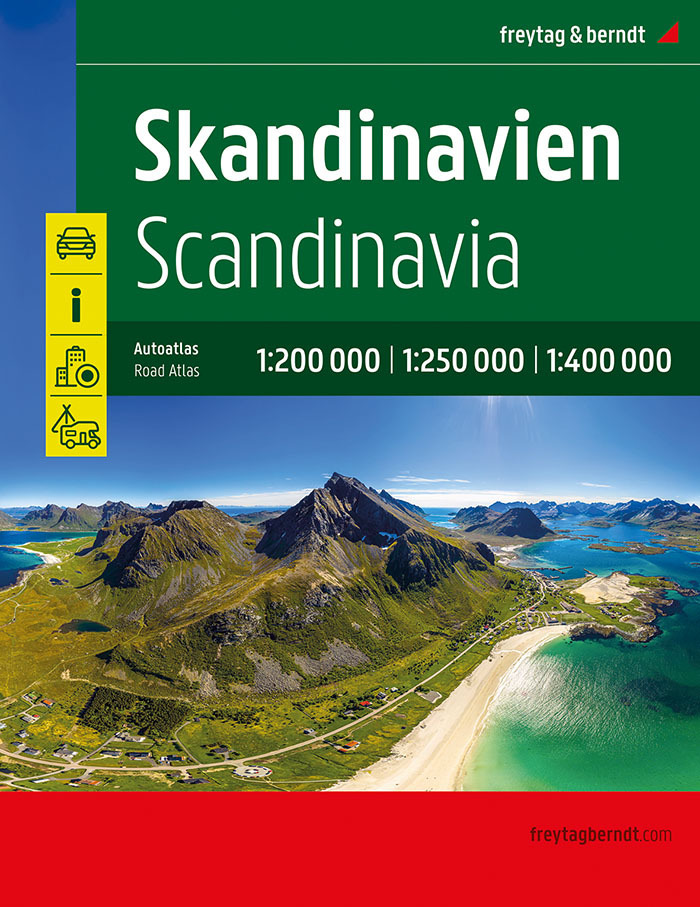 Cover: 9783707919905 | Skandinavien, Autoatlas 1:200.000 - 1:400.000, freytag &amp; berndt | Buch