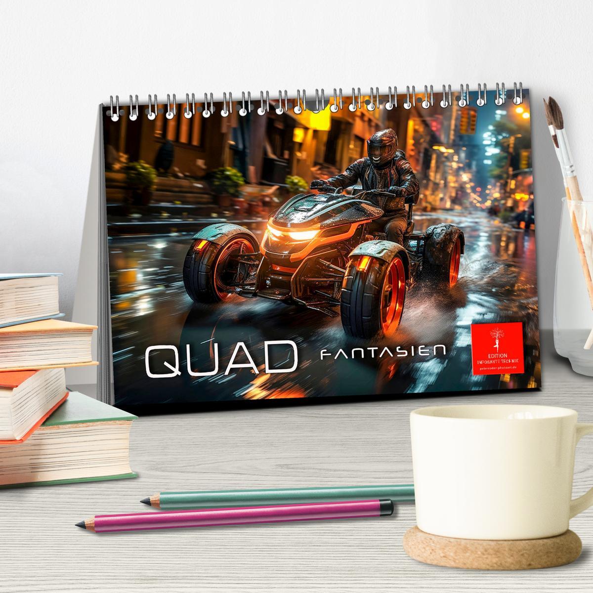 Bild: 9783383890314 | Quad Fantasien (Tischkalender 2025 DIN A5 quer), CALVENDO...