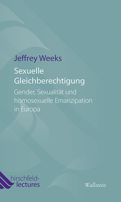 Cover: 9783835313248 | Sexuelle Gleichberechtigung | Jeffrey Weeks | Taschenbuch | 59 S.