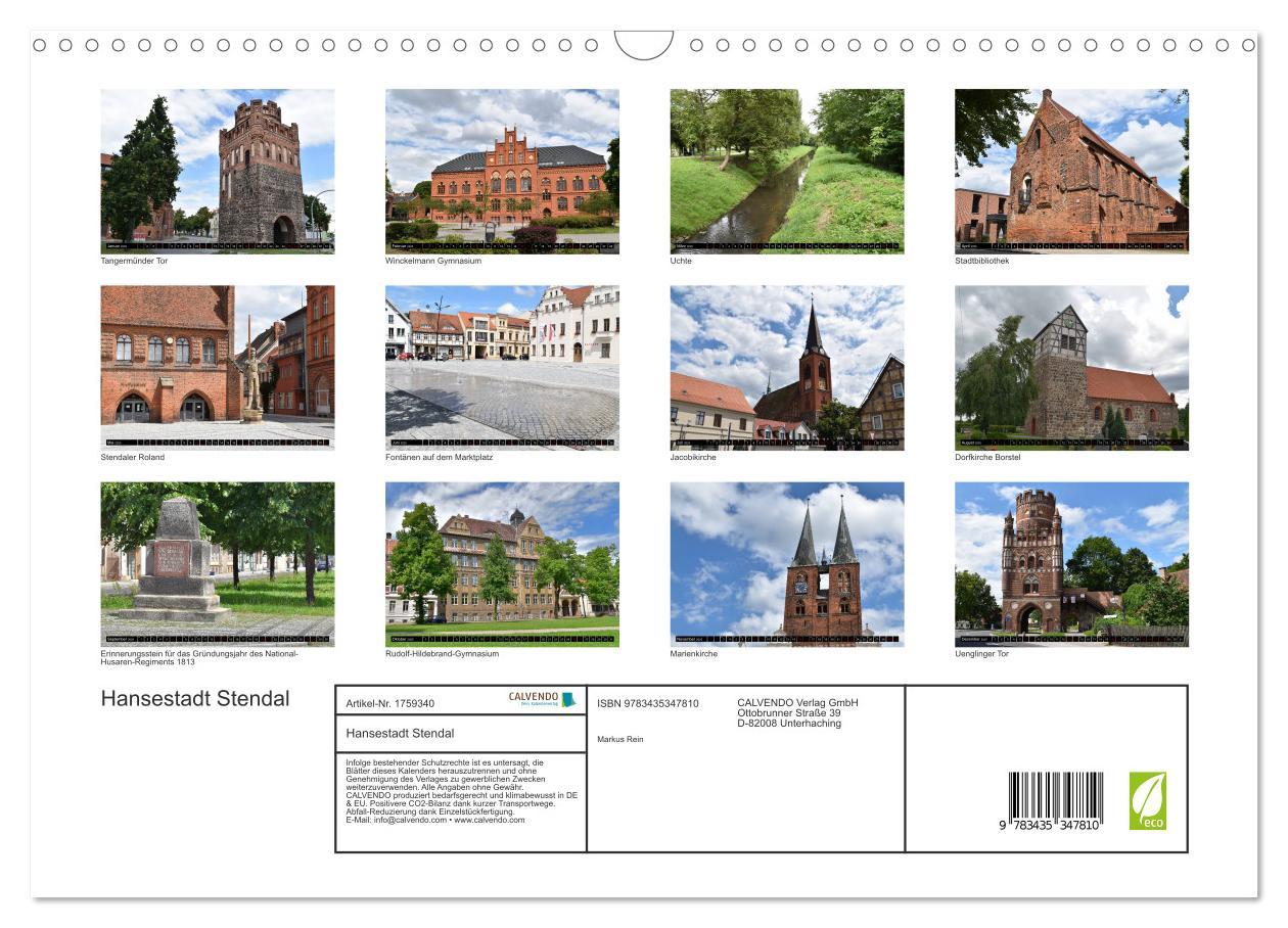 Bild: 9783435347810 | Hansestadt Stendal (Wandkalender 2025 DIN A3 quer), CALVENDO...