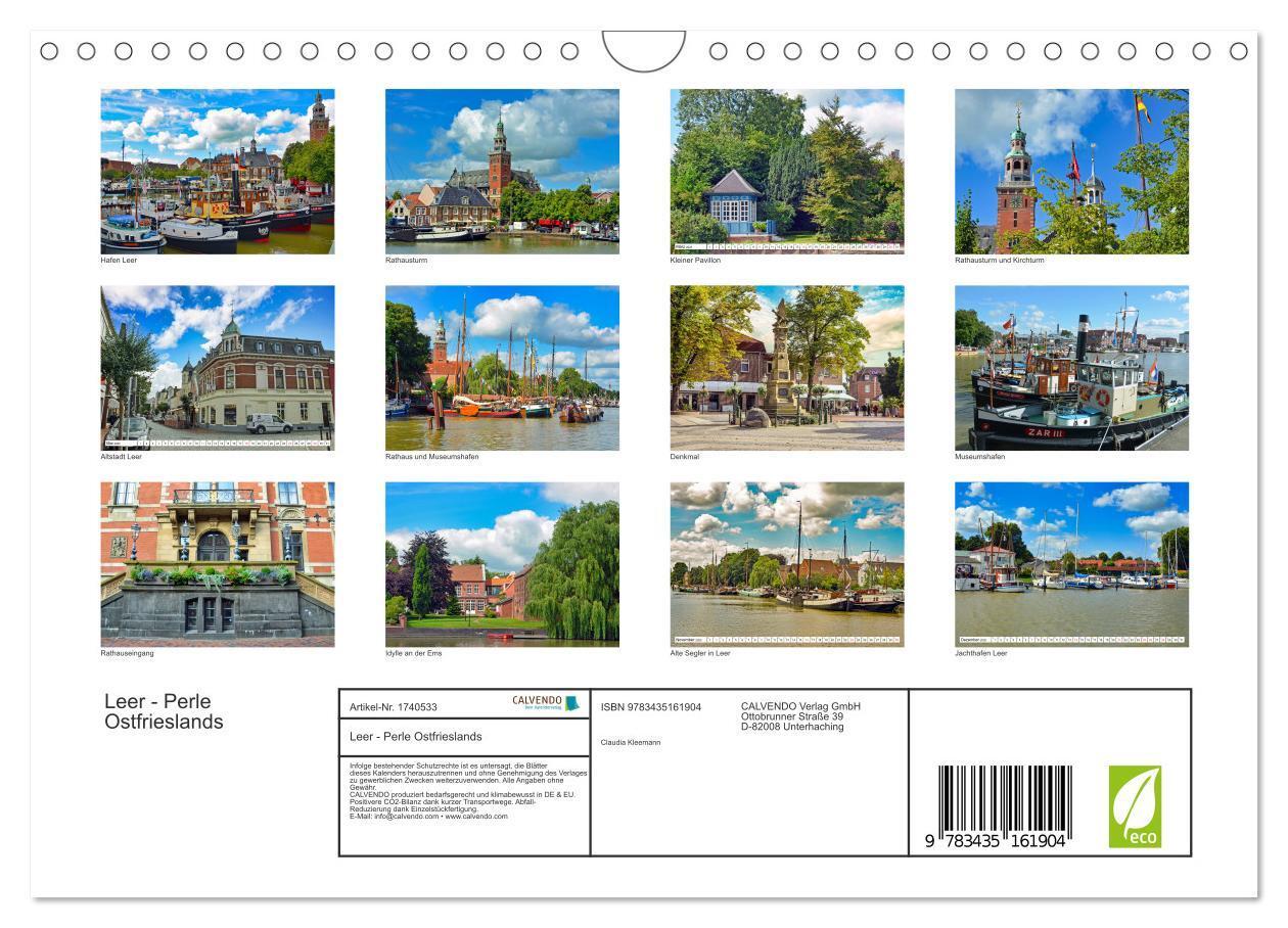 Bild: 9783435161904 | Leer - Perle Ostfrieslands (Wandkalender 2025 DIN A4 quer),...