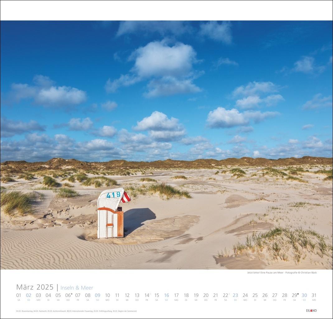 Bild: 9783964023247 | Inseln und Meer Edition Kalender 2025 | Eiland | Kalender | 13 S.