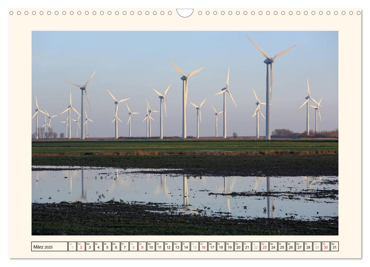 Bild: 9783435710652 | Windkraft in der Landschaft Ostfrieslands (Wandkalender 2025 DIN A3...