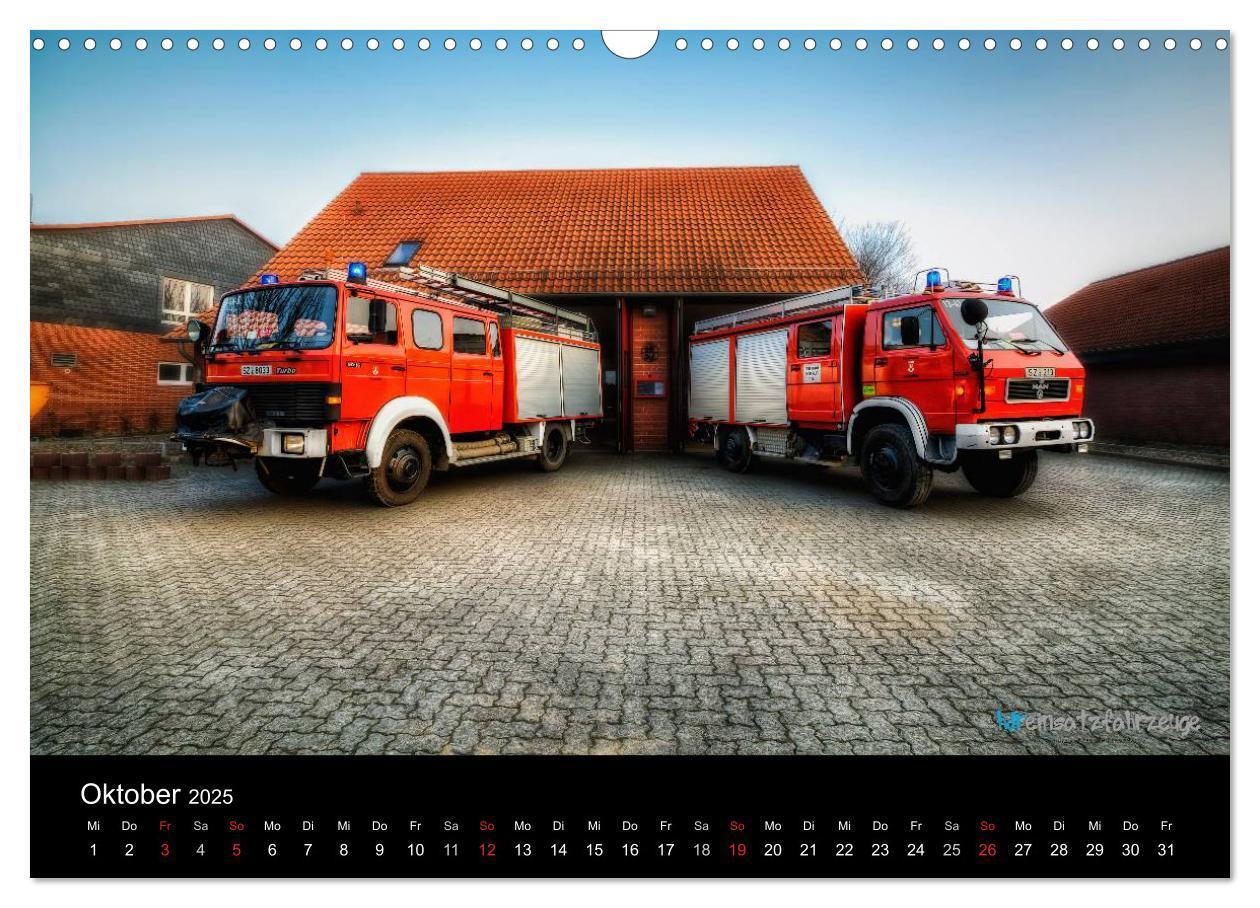 Bild: 9783435636174 | Einsatzfahrzeuge der Feuerwehr (Wandkalender 2025 DIN A3 quer),...