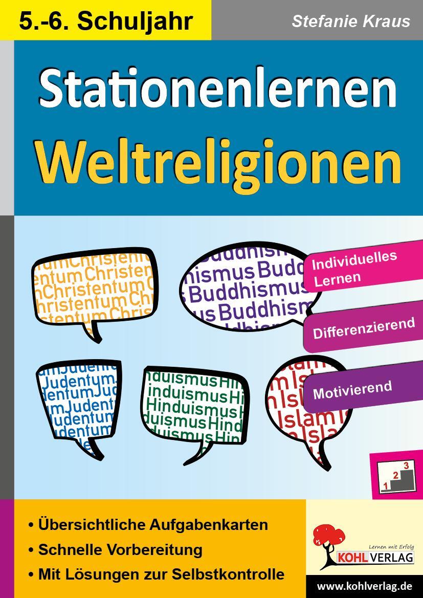Cover: 9783956865060 | Kohls Stationenlernen Weltreligionen | Stefanie Kraus | Buch | 96 S.