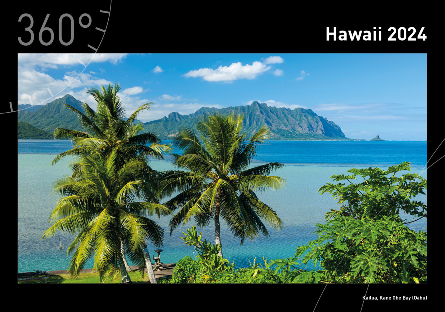 Cover: 9783968553535 | 360° Hawaii Premiumkalender 2024 | Christian Heeb | Kalender | 14 S.