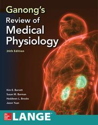 Cover: 9781260122404 | Ganong's Review of Medical Physiology, Twenty Sixth Edition | Buch