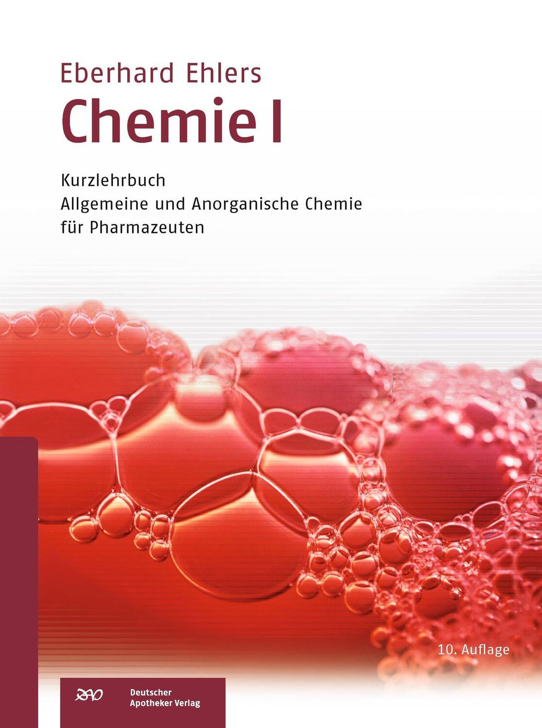 Cover: 9783769262230 | Chemie I - Kurzlehrbuch | Eberhard Ehlers | Taschenbuch | Deutsch