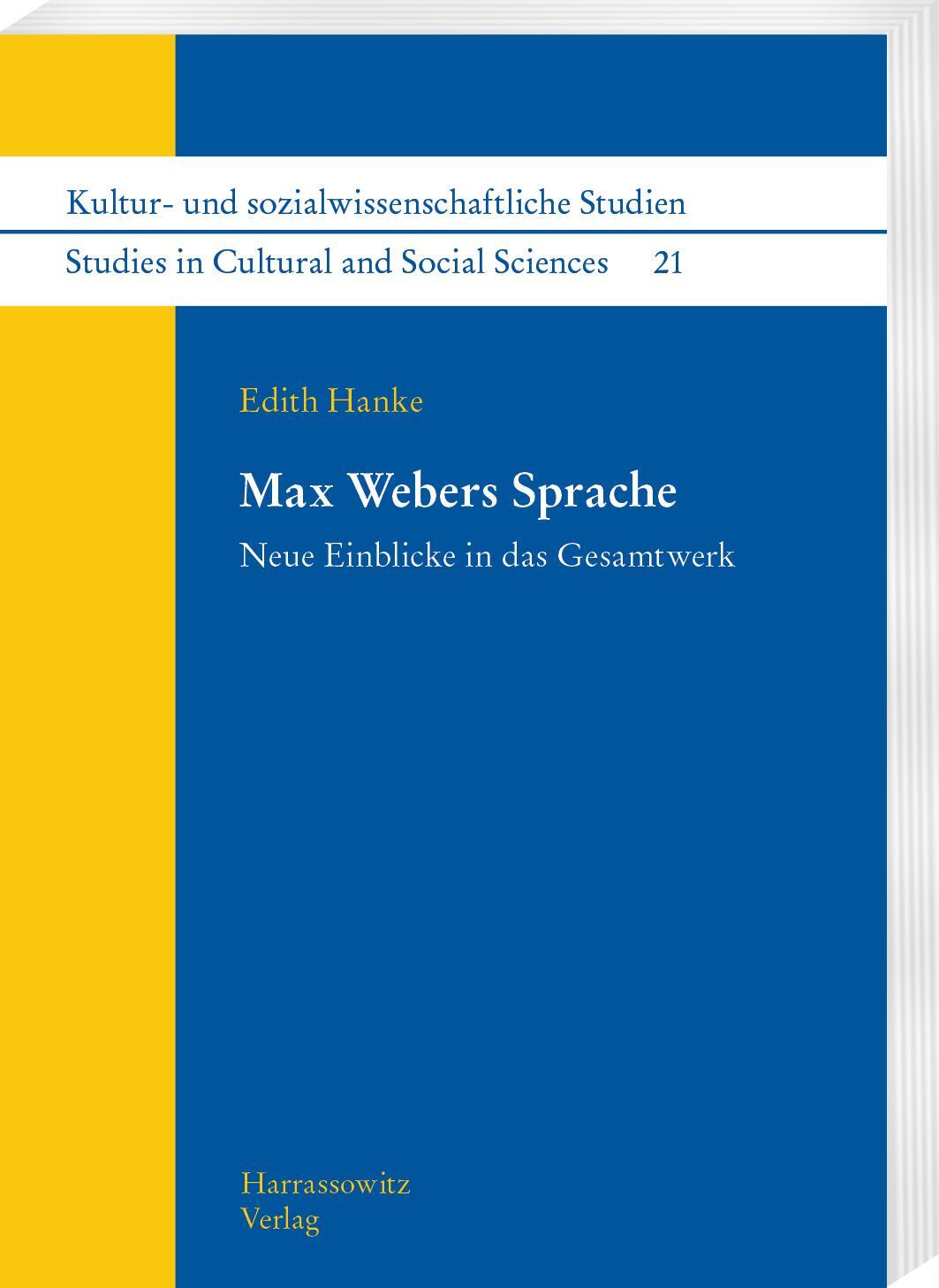 Cover: 9783447117753 | Max Webers Sprache | Neue Einblicke in das Gesamtwerk | Edith Hanke