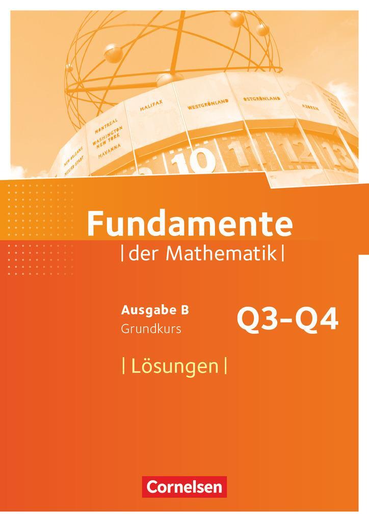 Cover: 9783060406777 | Fundamente der Mathematik 12. Schuljahr. Grundkurs - Lösungen zum...