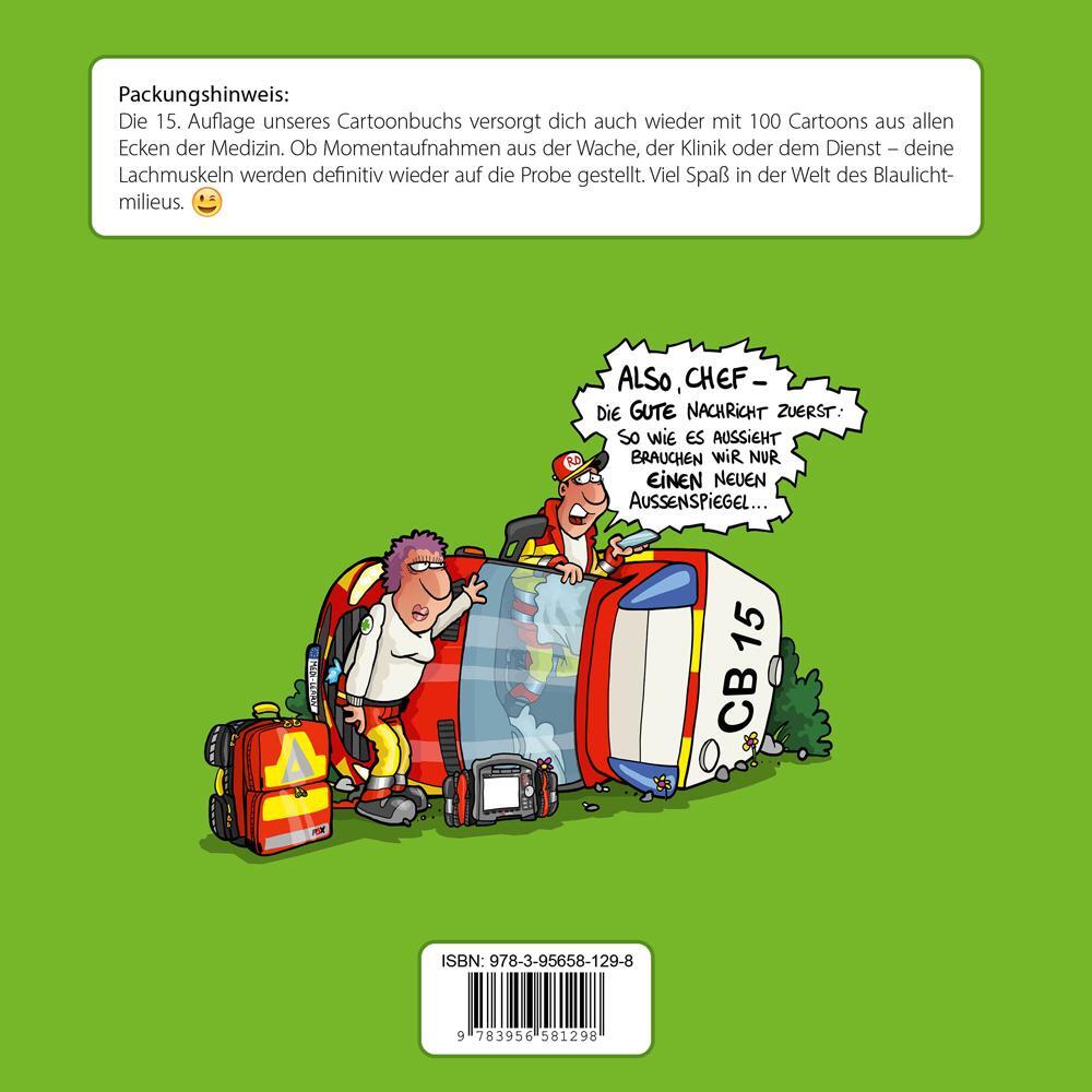 Rückseite: 9783956581298 | Cartoonbuch 15 | Medizinische Cartoons von Daniel Lüdeling | GbR