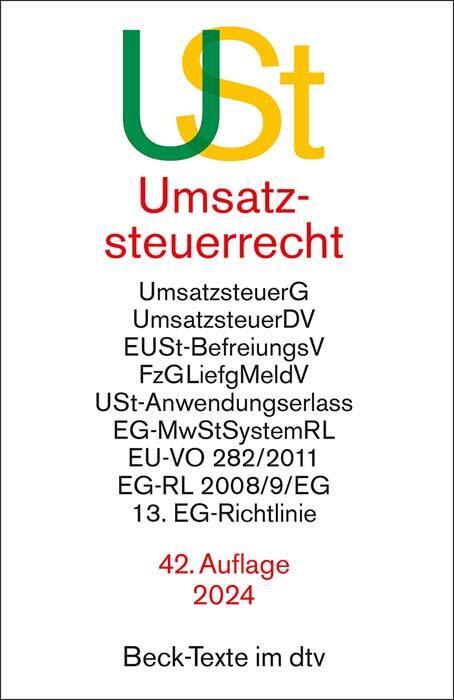Cover: 9783423532181 | Umsatzsteuerrecht | Taschenbuch | dtv-Taschenbücher Beck Texte | 2024