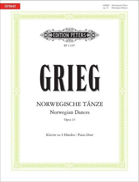 Cover: 9790014111977 | Norwegian Dances Op. 35 for Piano Duet: Based on Edvard Grieg...