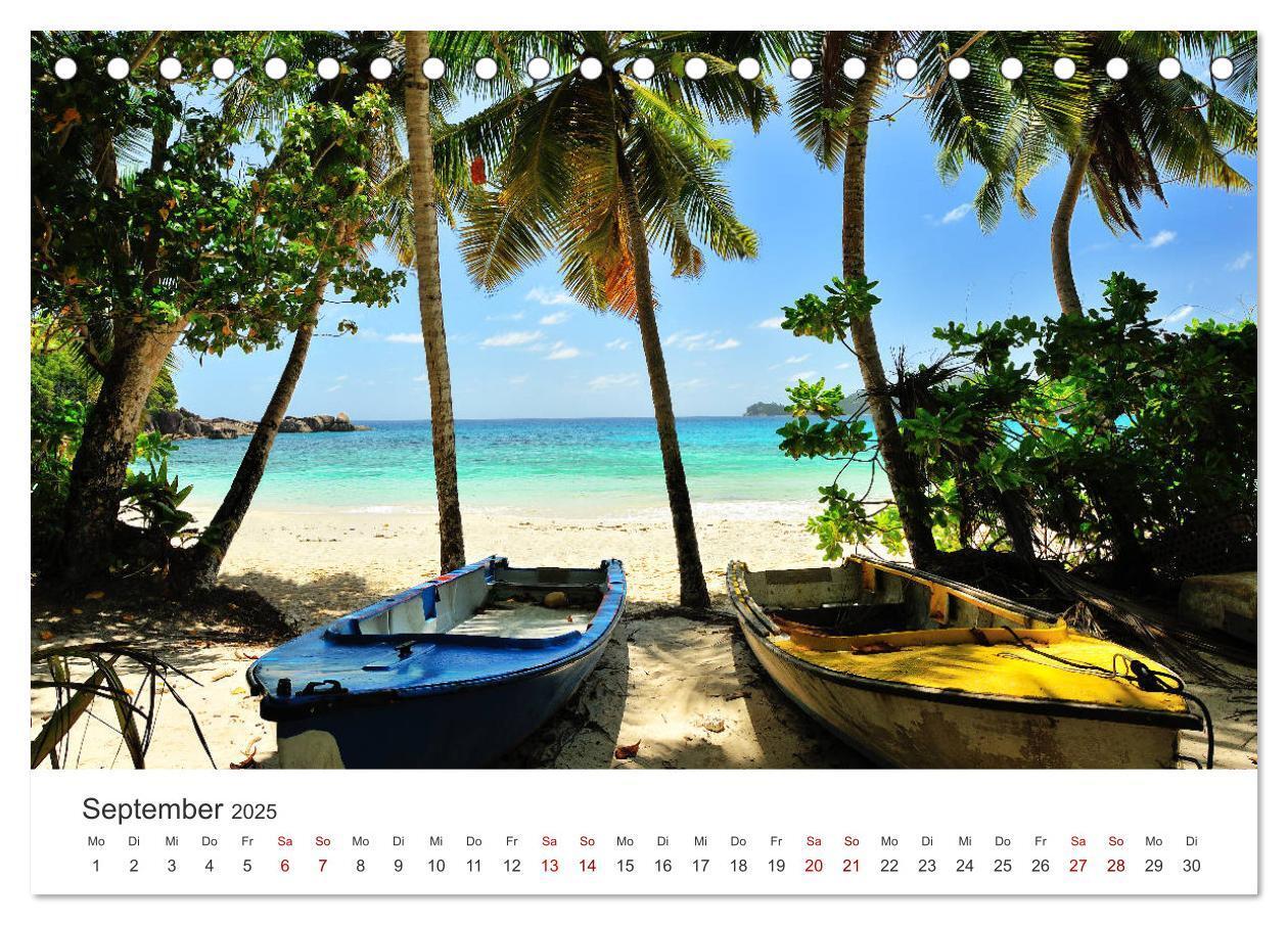 Bild: 9783435439300 | Traumstrände der Seychellen (Tischkalender 2025 DIN A5 quer),...