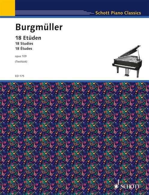 Cover: 9783795752897 | 18 Etüden op. 109 | Für Klavier. Schwierigkeit: 3 | Monika Twelsiek