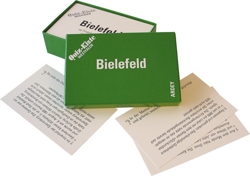 Cover: 9783870233853 | Quiz-Kiste Westfalen, Bielefeld (Spiel) | 99 Fragen und Antworten