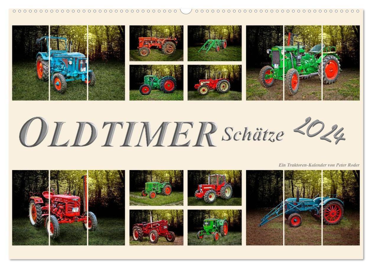 Cover: 9783675473997 | Oldtimer Schätze. Ein Traktoren-Kalender (Wandkalender 2024 DIN A2...