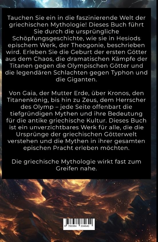 Rückseite: 9783384334640 | Schöpfungsmythos - Die Theogonie: Von Chaos zu Zeus | Viktor Markis