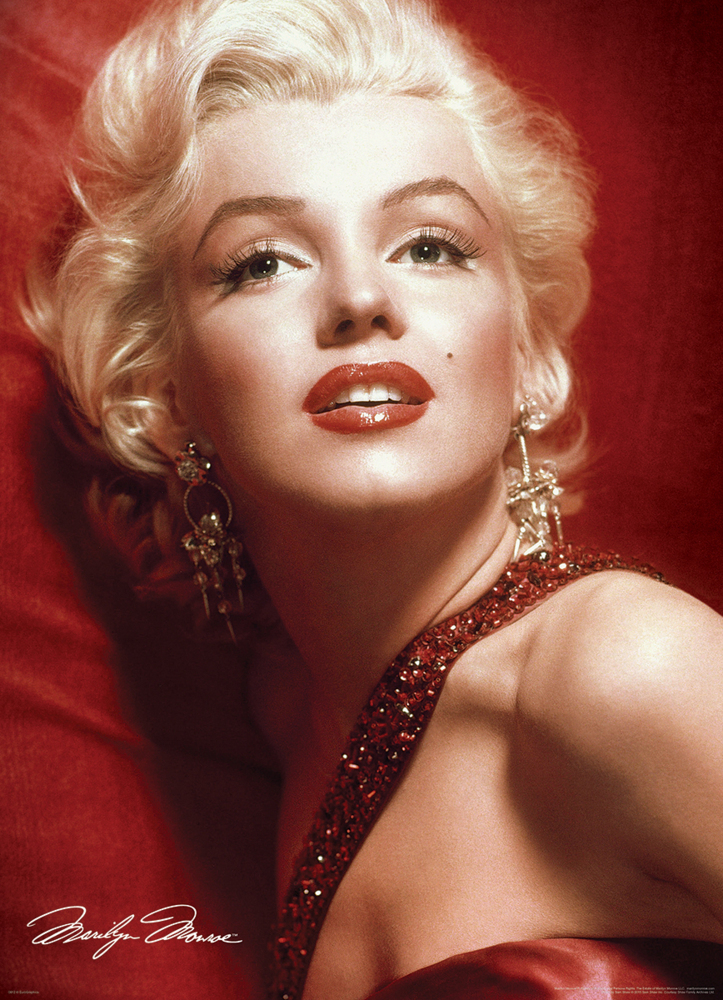 Bild: 628136608121 | Marilyn Monroe Red Portrait | Puzzle | Deutsch | 2021