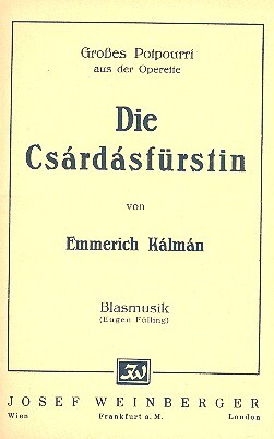 Cover: 9790500832263 | Die Csardasfuerstin - Großes Potpourri für Blasorchester Direktion...