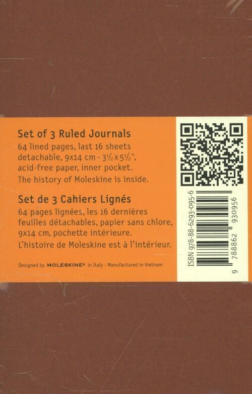 Rückseite: 9788862930956 | Moleskine Cahier Pocket Ruled Red Cover P. 3er Pack | Taschenbuch