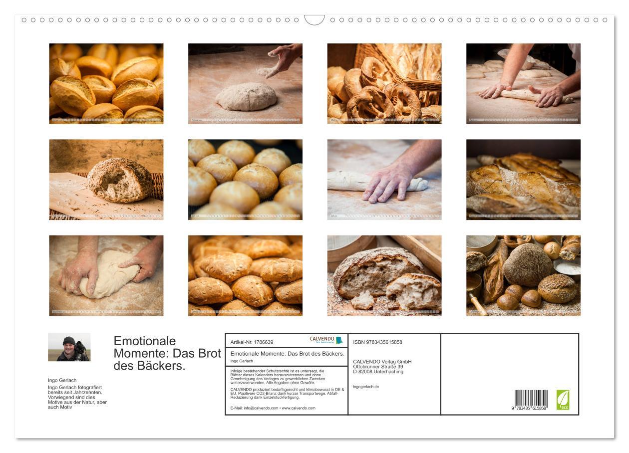 Bild: 9783435615858 | Emotionale Momente: Das Brot des Bäckers. (Wandkalender 2025 DIN A2...