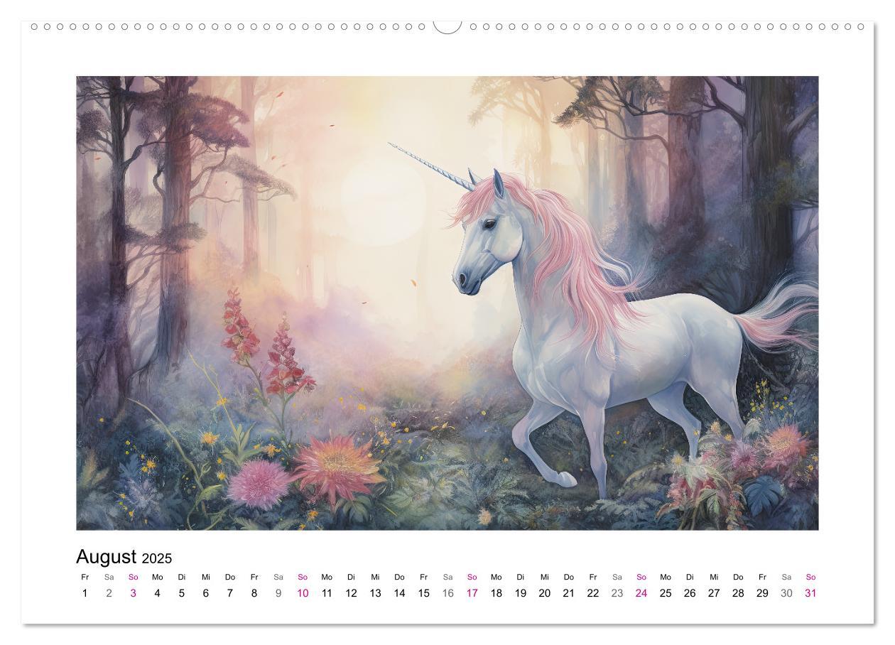 Bild: 9783383893117 | Geliebte Einhörner (Wandkalender 2025 DIN A2 quer), CALVENDO...