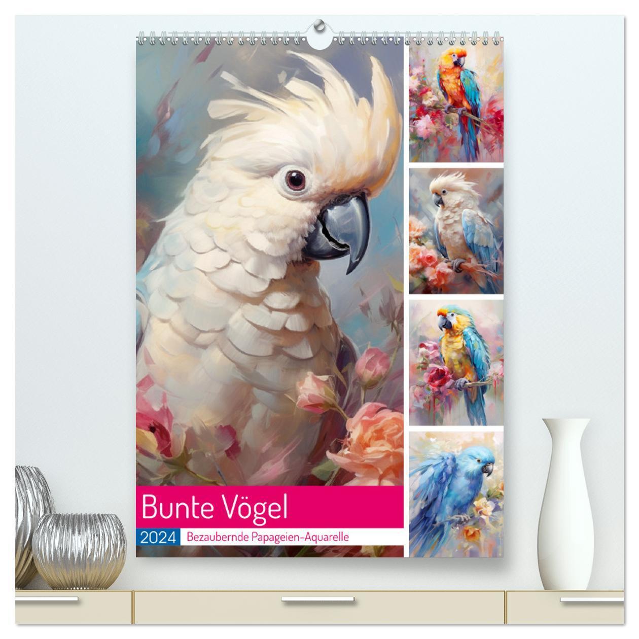 Cover: 9783383645976 | Bunte Vögel. Bezaubernde Papageien-Aquarelle (hochwertiger Premium...