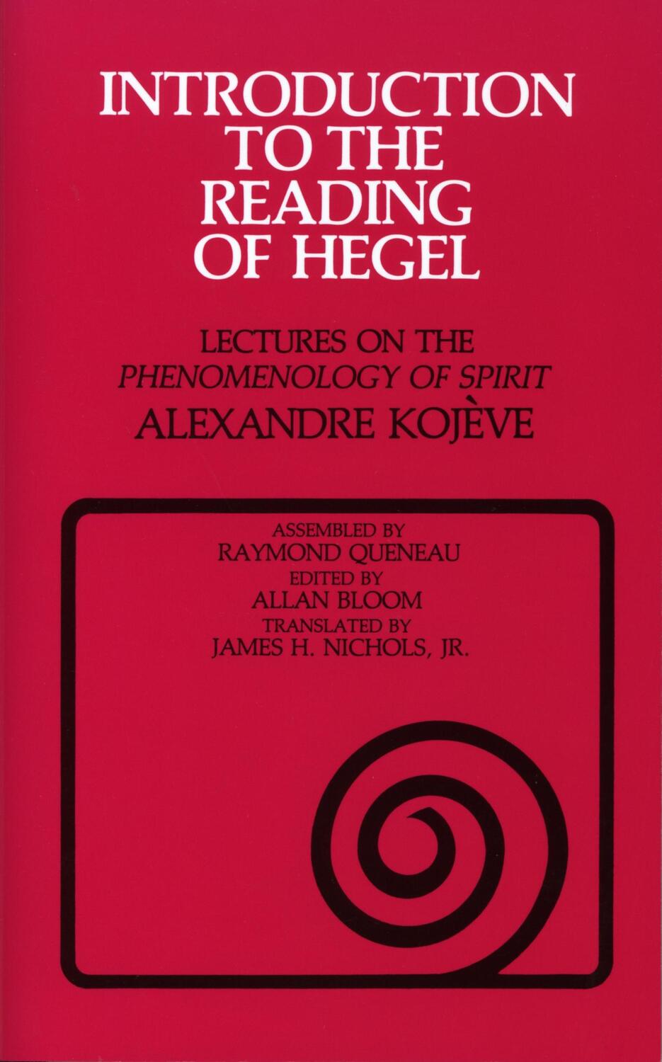Cover: 9780801492037 | Introduction to the Reading of Hegel | Alexandre Kojeve | Taschenbuch