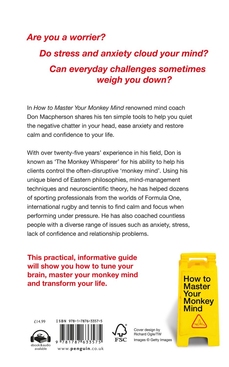 Rückseite: 9781787633575 | How to Master Your Monkey Mind | Don Macpherson | Taschenbuch | 2021
