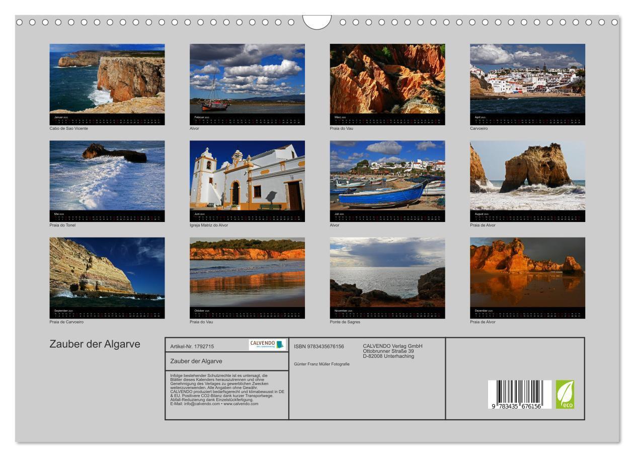 Bild: 9783435676156 | Zauber der Algarve (Wandkalender 2025 DIN A3 quer), CALVENDO...