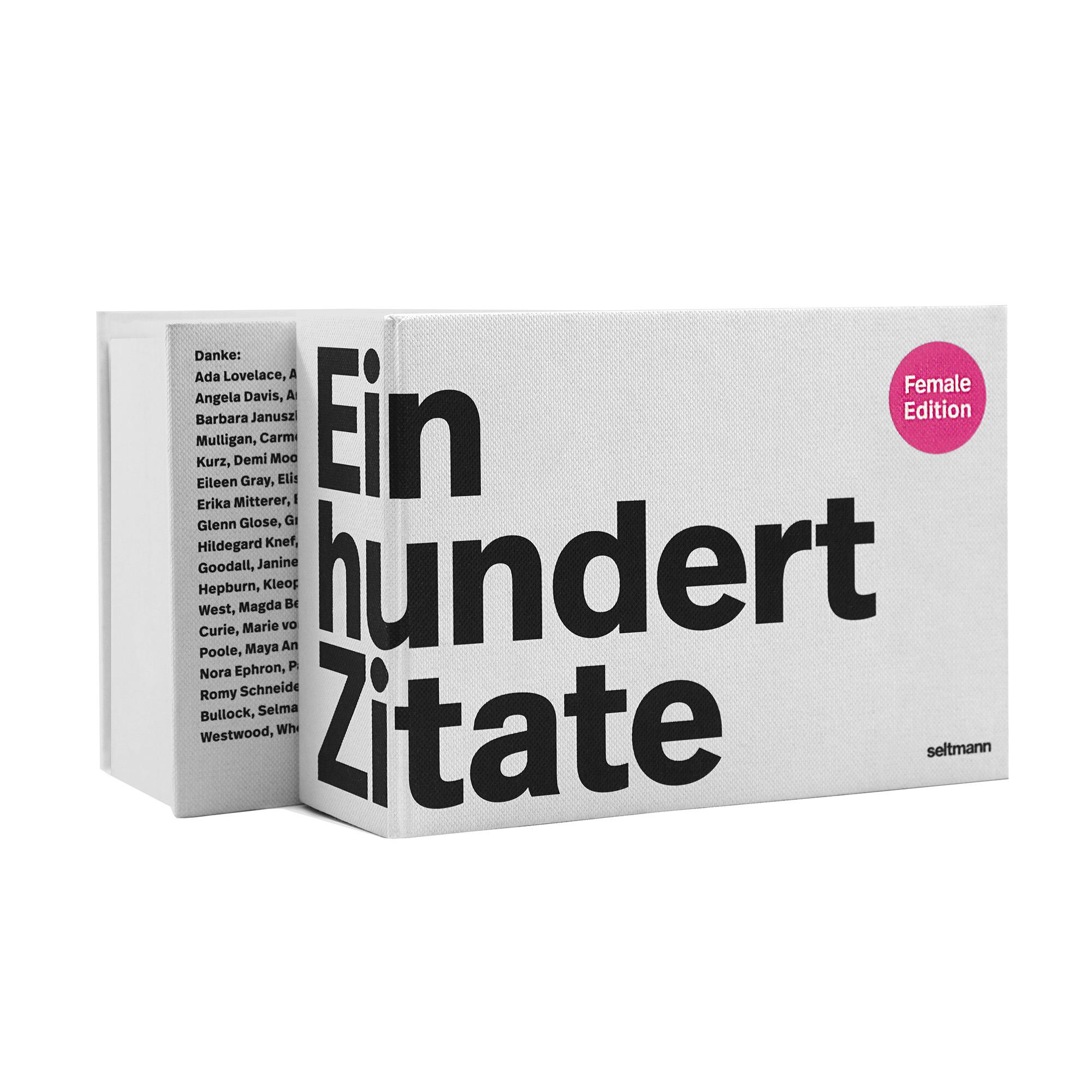 Bild: 9783949070594 | Einhundert Zitate Female Edition | Ein Postkartenbuch mit 100 Zitaten